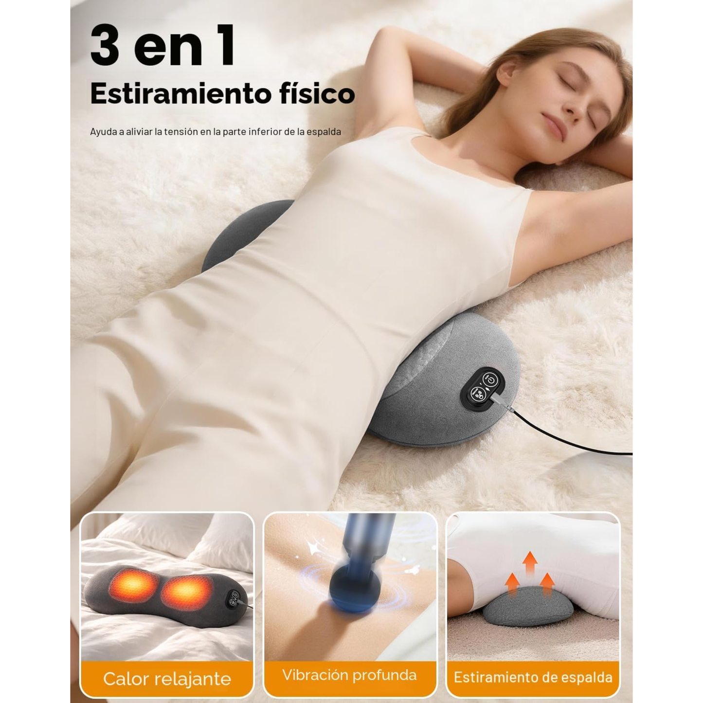 Apoyada Espaldas con Calor